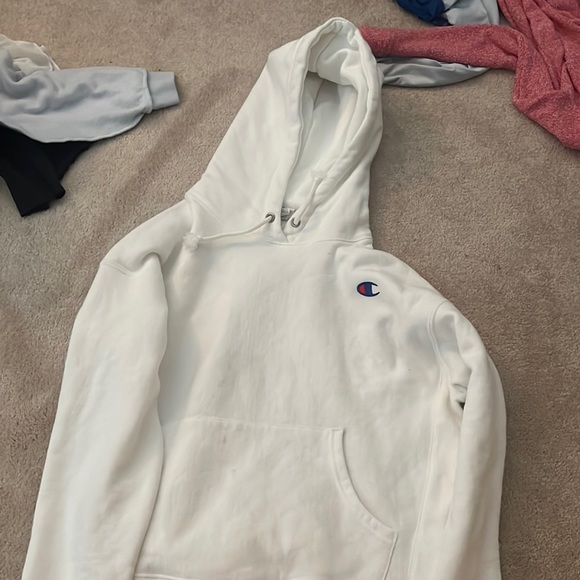 Champion Tops - white champion hoodie